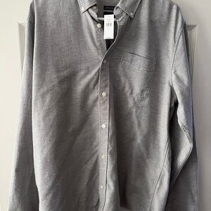 Gap Men's Gray Button-Up Shirt NWT